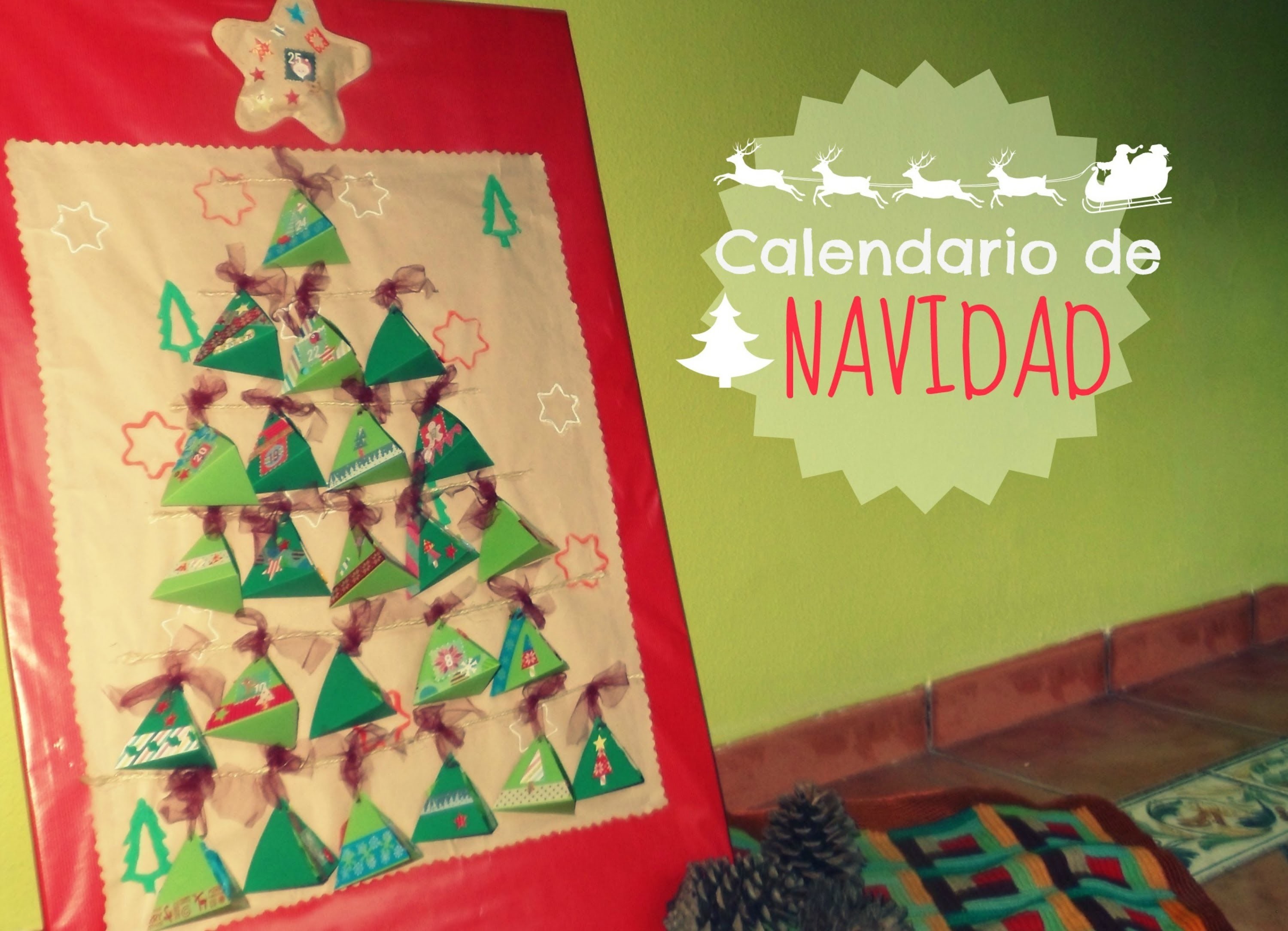 Manualidades: Calendario de Adviento o Navidad DIY