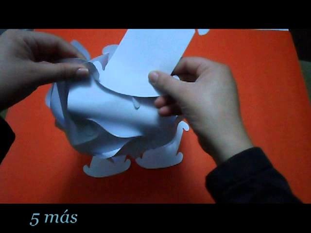 Como hacer lampara de papel