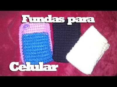 Fundas tejidas para celular - Dantips