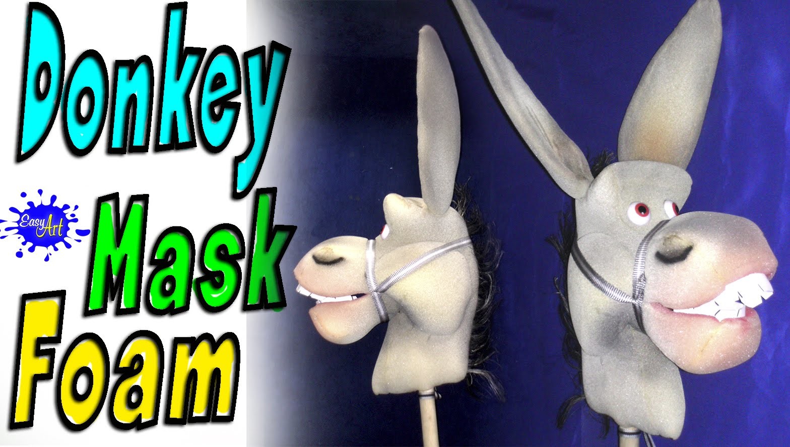 Horse mask - disfraces - Donkey foam - burro en goma espuma