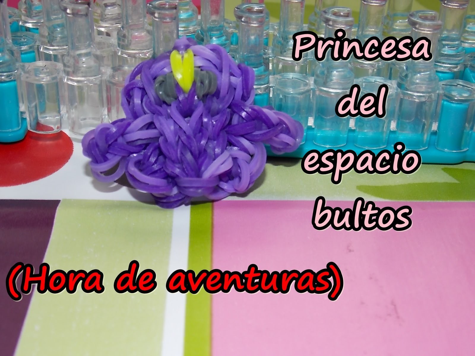 Princesa del espacio bultos. lumpy space on rainbow loom