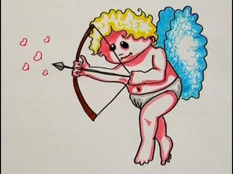 Cómo hacer el dibujo de Cupido