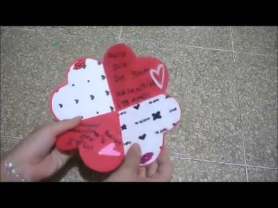 DIY♥ Tarjeta corazón para San Valentín - Yami