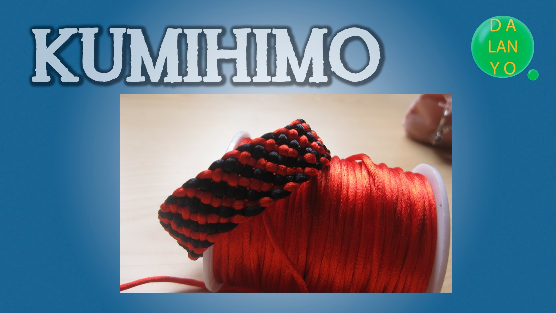 Kumihimo diagonal rojo y negro | Kumihimo | Tutorial | Es.Pandahall.com
