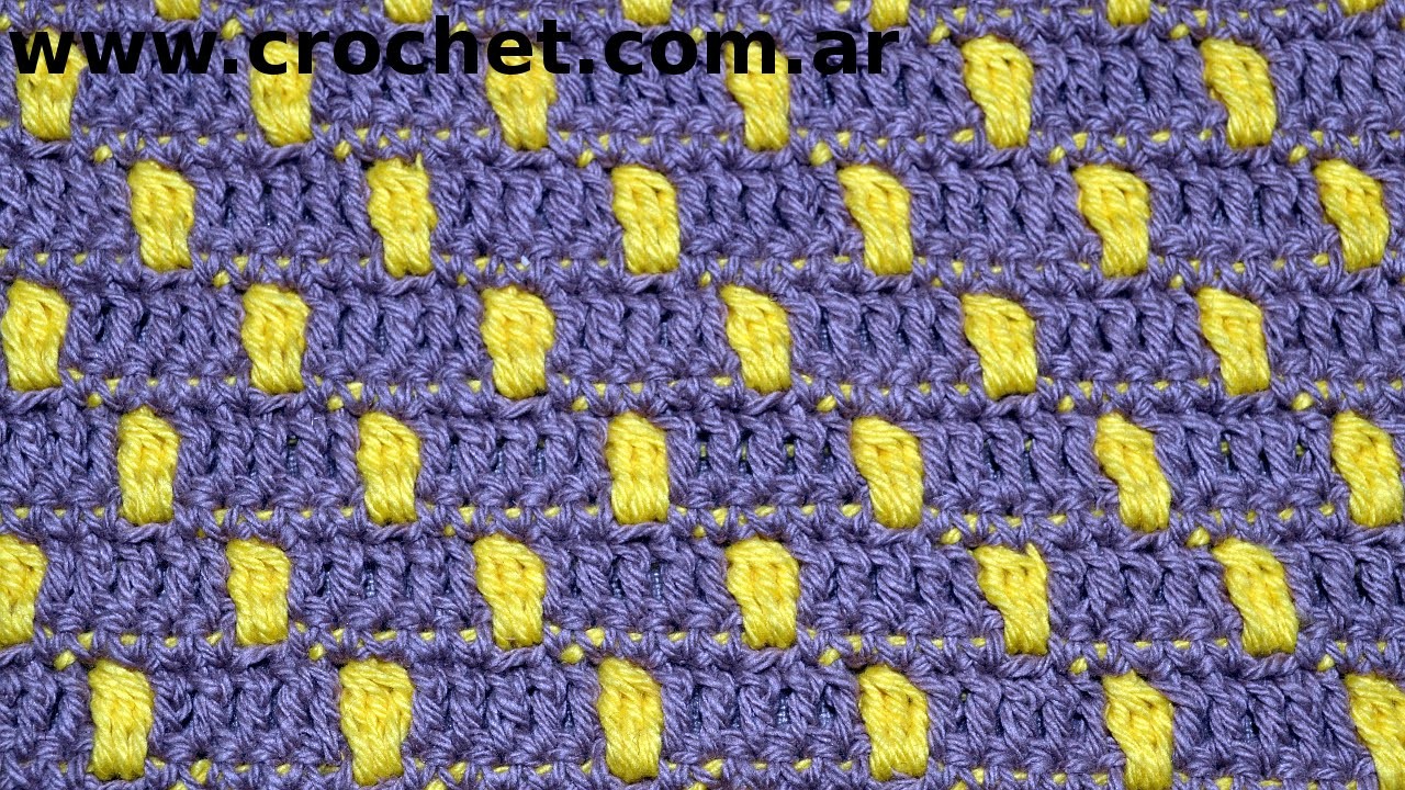 Punto Fantasía N° 50 en tejido crochet tutorial paso a paso.
