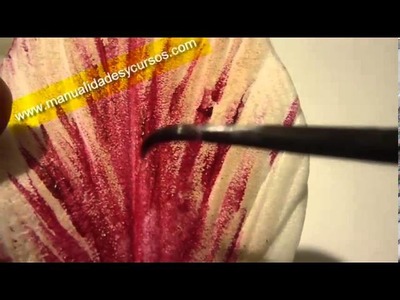 Como hacer matices en tulipan en goma eva o foamy paso a paso