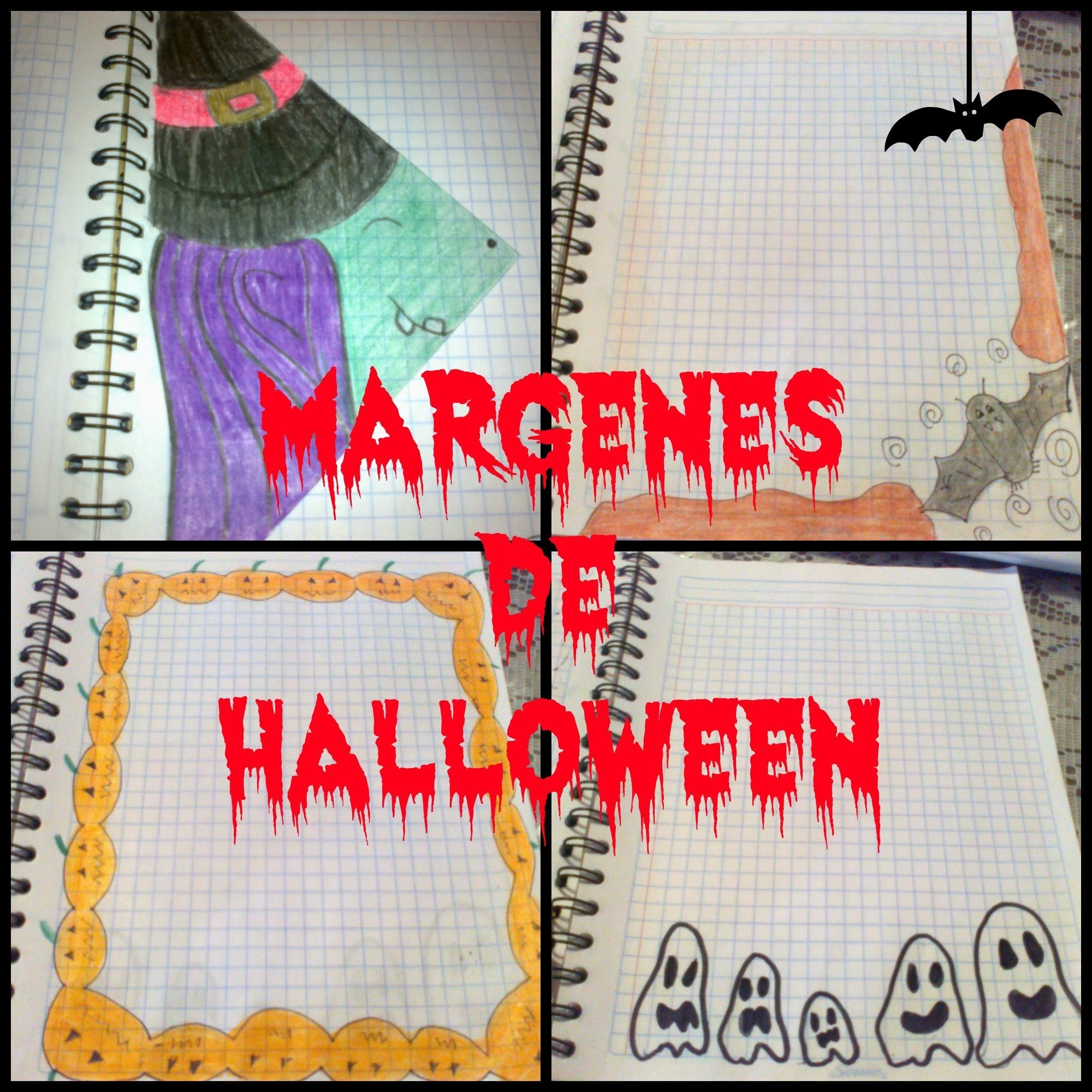 Margenes para tus cuadernos Halloween.ϝҽʅιȥ ɳσƈԋҽ ԃҽ Ⴆɾυʝαʂ