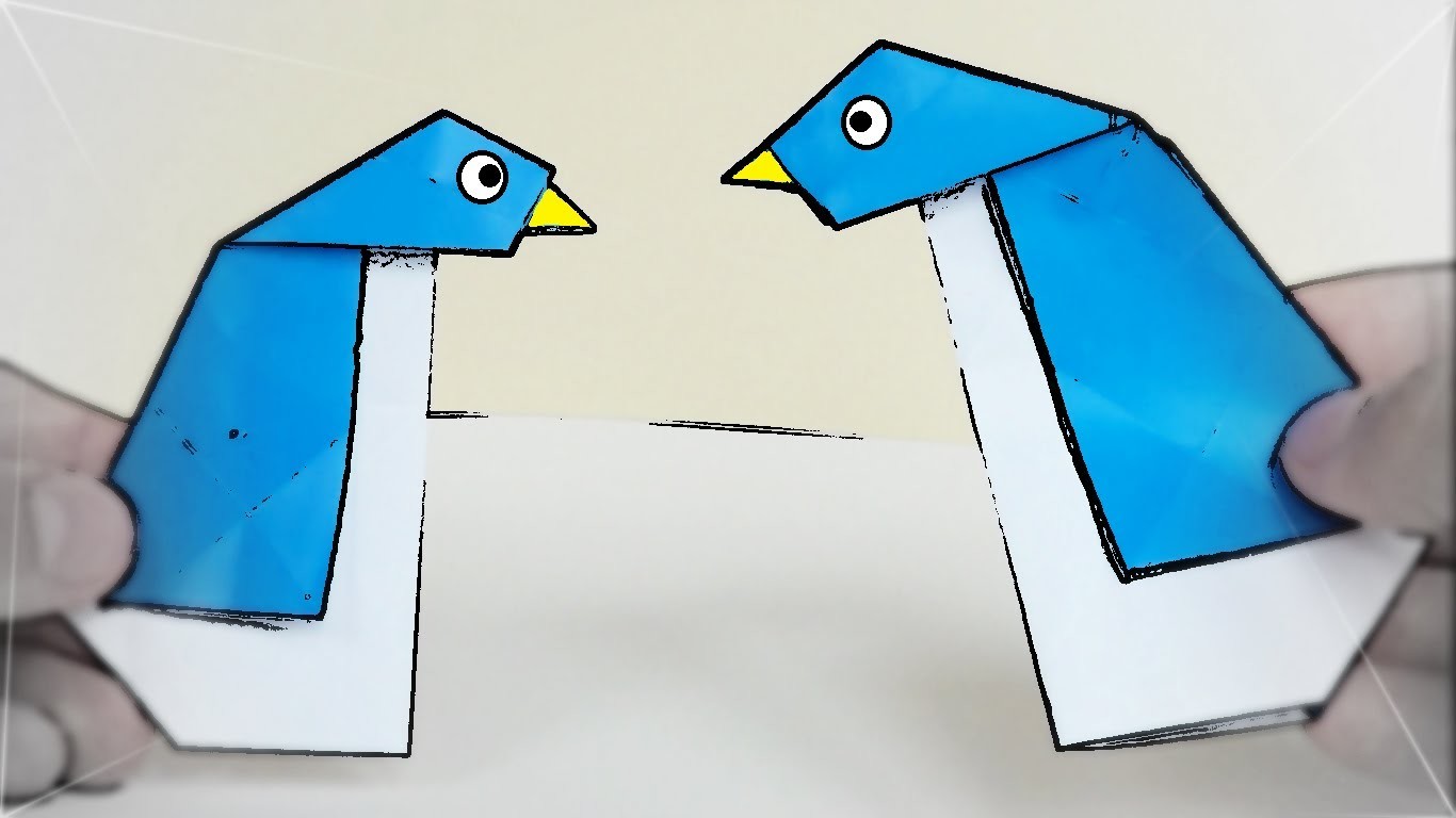 Pingüino sencillo de Papel - Origami