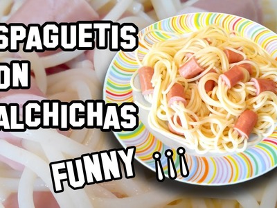 Recetas de Cocina | Espaguetis con Salchichas Funny ¡¡¡