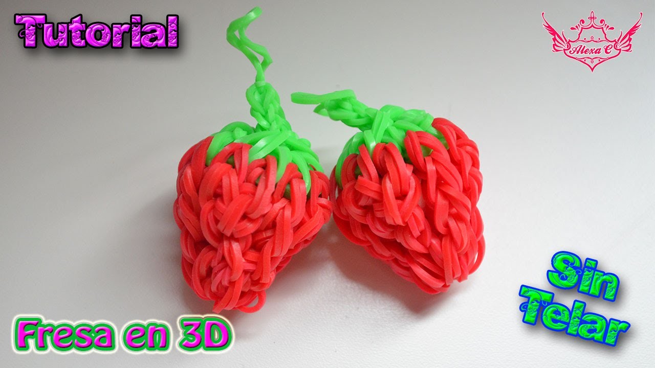 ♥ Tutorial: Fresa en 3D (sin telar) ♥