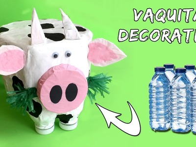 Vaca decorativa * Reciclaje de botellas