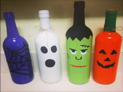 Botellas Recicladas Ideas de Manualidades para Halloween