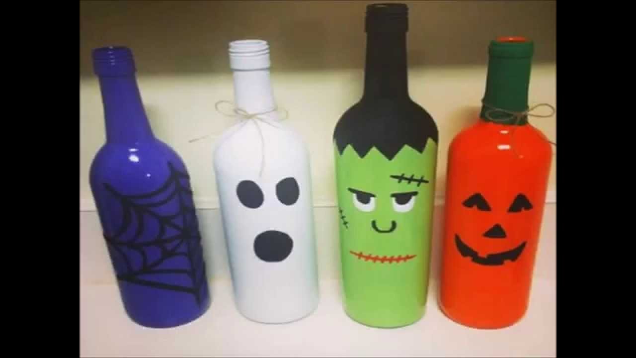 Botellas Recicladas Ideas de Manualidades para Halloween