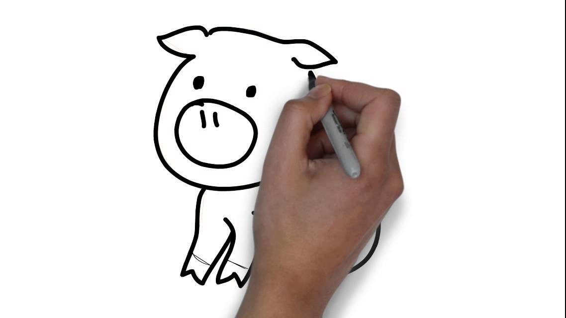 Cómo dibujar un cerdo