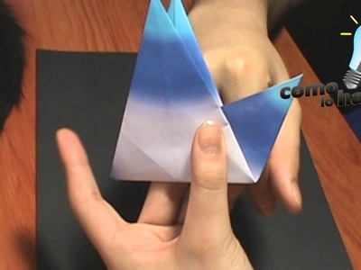 Cómo hacer una urraca de papel con origami