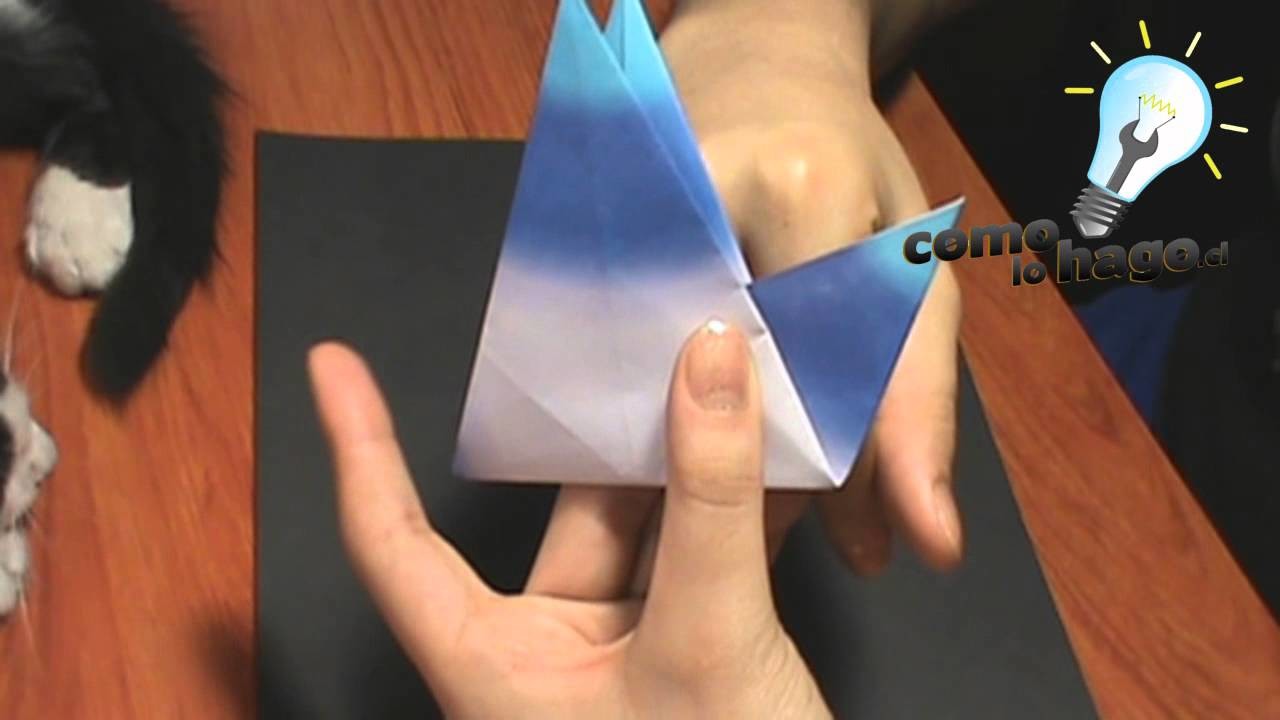 Cómo hacer una urraca de papel con origami