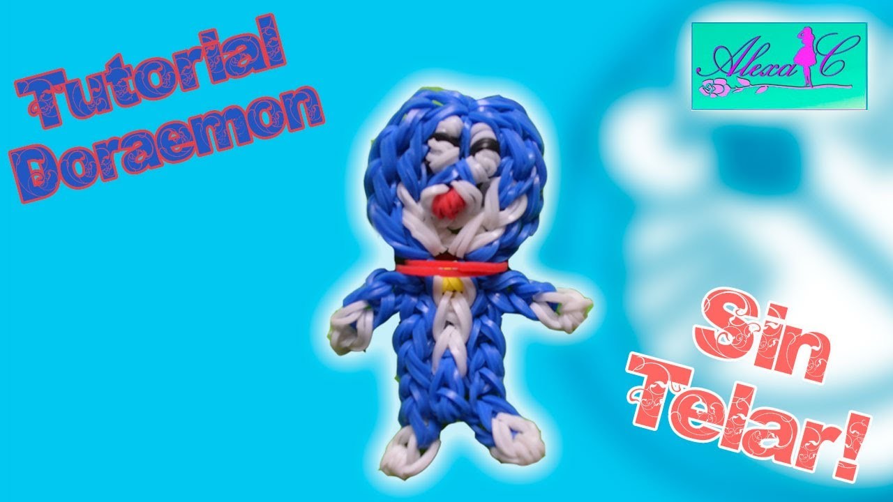 ♥ Tutorial: Doraemon de gomitas (sin telar) ♥