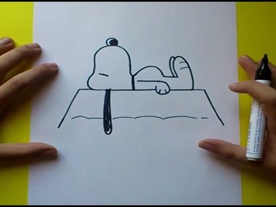 Como dibujar a Snoopy paso a paso 2 | How to draw Snoopy 2