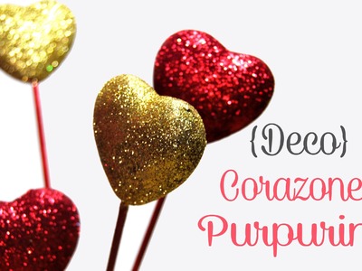 DIY: Corazones Purpurina Para San Valentin - Brotes De Creatividad