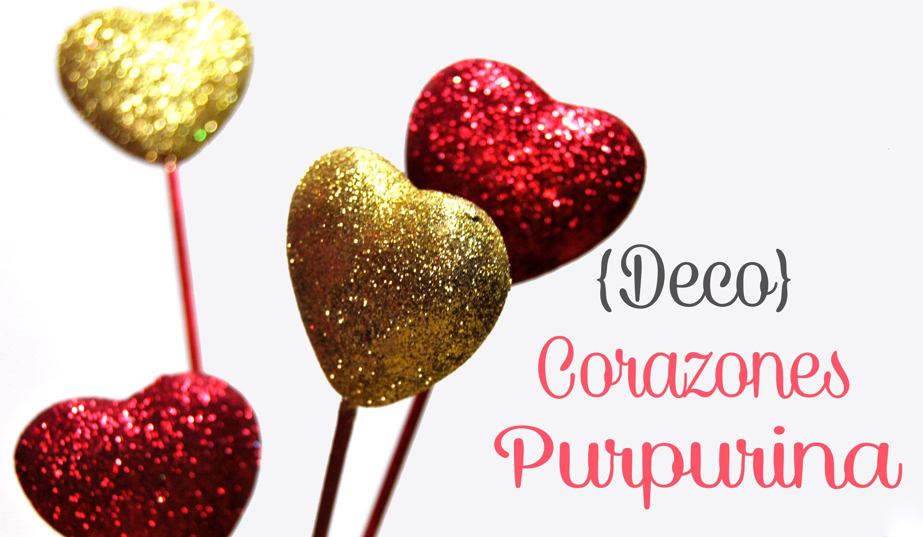 DIY: Corazones Purpurina Para San Valentin - Brotes De Creatividad