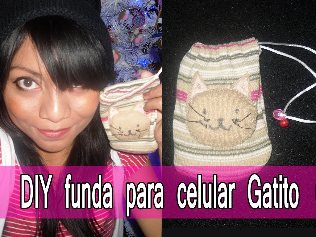 ♥ DIY ♥ Funda para teléfono celular kawaii ♥ Gatito ♥