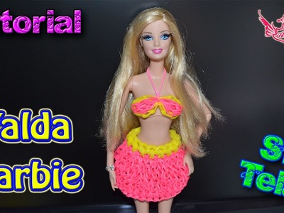 ♥ Tutorial: Falda para Barbies o Muñecas de gomitas (sin telar) ♥