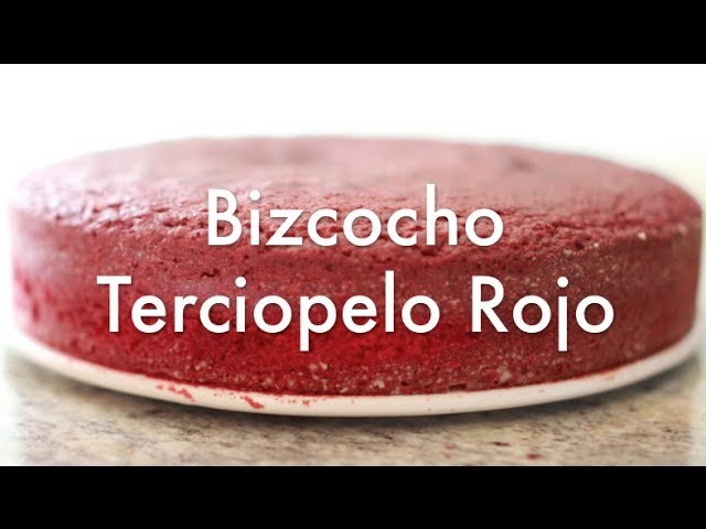 Bizcocho Red Velvet - Terciopelo Rojo