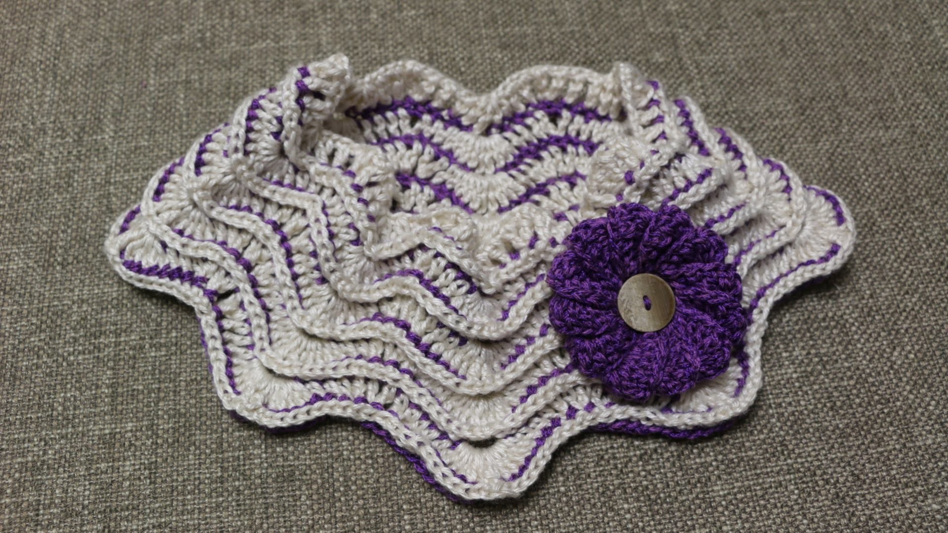 Cuello Zig Zag Crochet