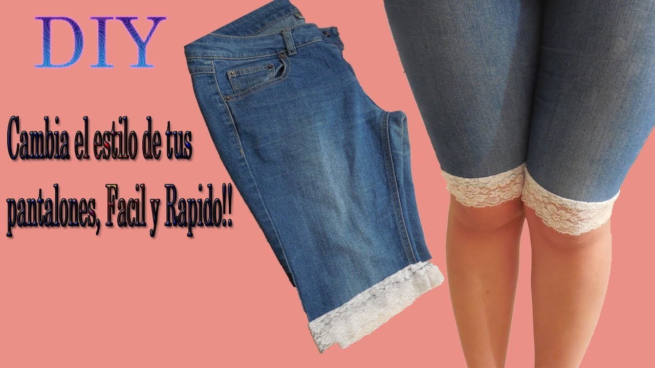 ♥DIY Cambia el estilo de tus pantalones Facil y Rapido ! ♥ ♥