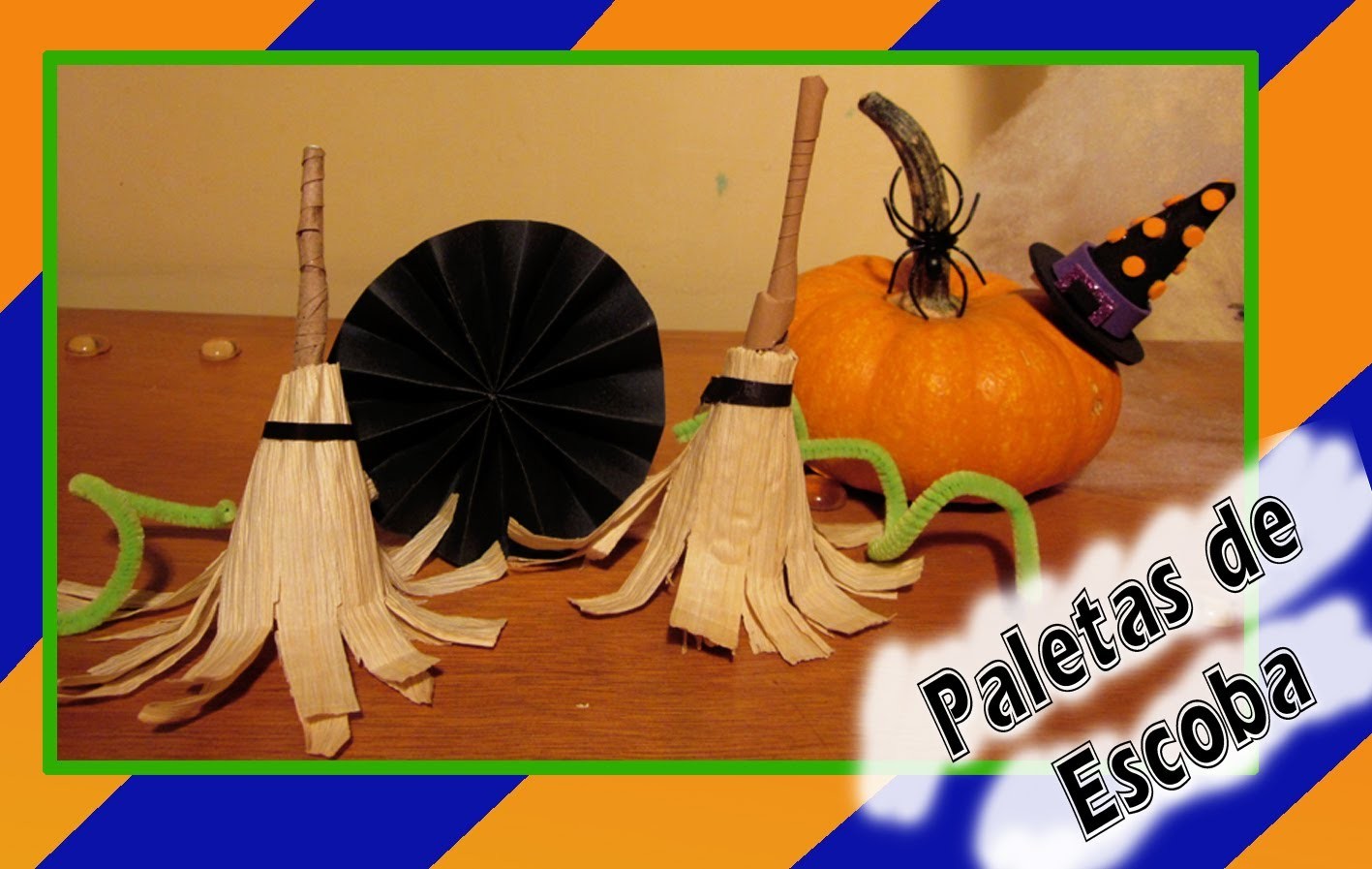 Especial Halloween: Paleta ''Escoba de Bruja"