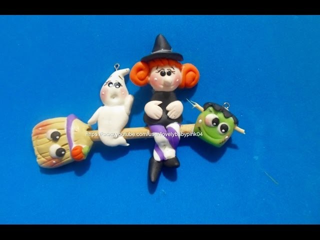 FIGURAS FACILES HALLOWEEN  - Witch Ghost cold porcelain