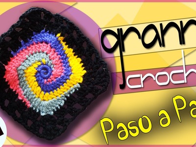 GRANNY #1 - Tejido a Crochet  ( Para Mantas, Bolsos, Cobijas, Chal )