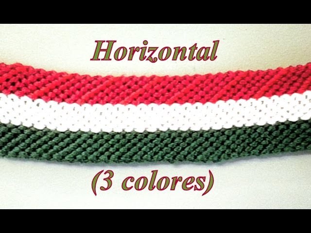 Pulsera de Hilo: Horizontal Tres Colores