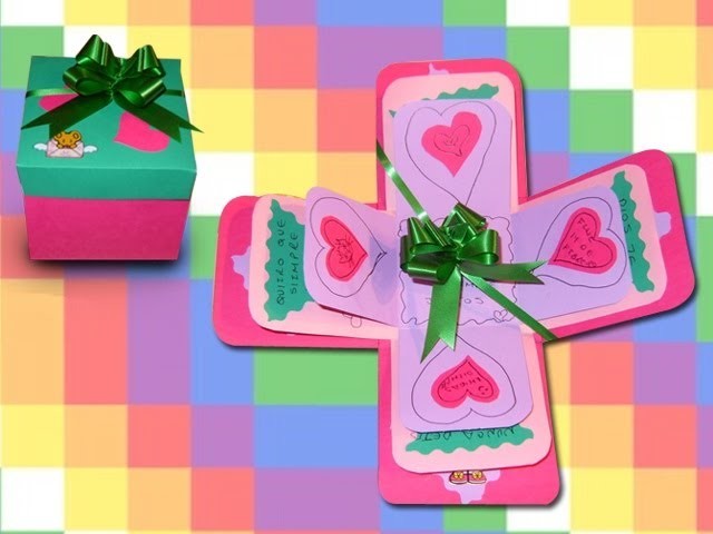 San Valentín DIY Preciosa  Carta. Caja