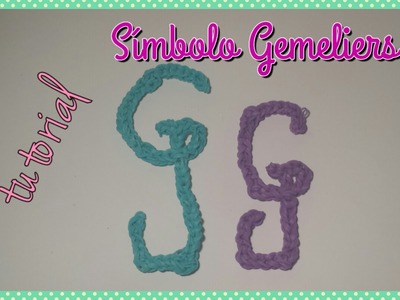 ❤ TUTORIAL: Logo Gemeliers con Gomitas. Ligas. Loom bands ❤
