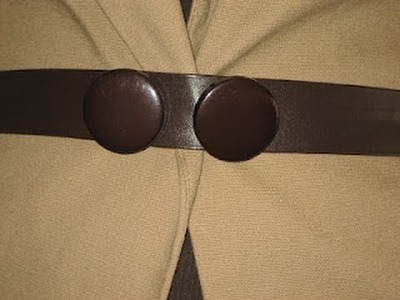 Cómo hacer un cinturón. How to make a belt