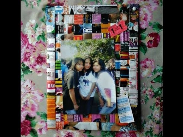 Original portaretratos tejido 100% RECICLADO