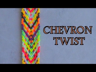 Pulsera de Hilo: Chevron Twist