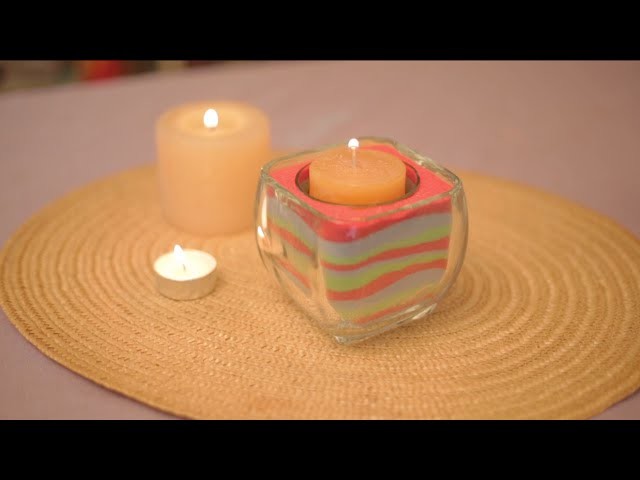 Velas de arena de colores | Cómo hacer velas | @iMujerHogar