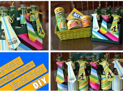 Cervezas decoradas y botanero (DIY) Día del Padre
