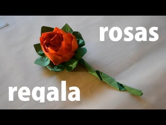 Cómo hacer una rosa de Origami