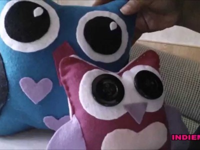 PELUCHE DE BUHO -- Como hacer un PELUCHE DE BUHO -- how to make stuffed  OWL