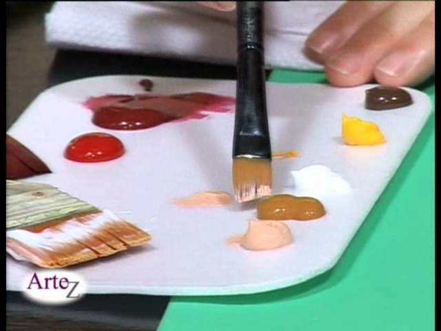 Técnica de pintura con acrílico sobre tela