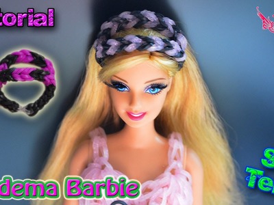 ♥ Tutorial: Diadema para Barbies o Muñecas de gomitas (sin telar) ♥
