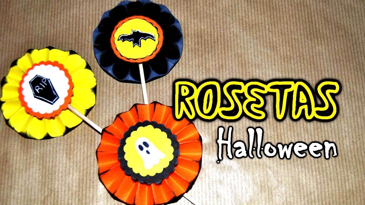 DIY: Rosetas De Papel Para Halloween - Brotes De Creatividad