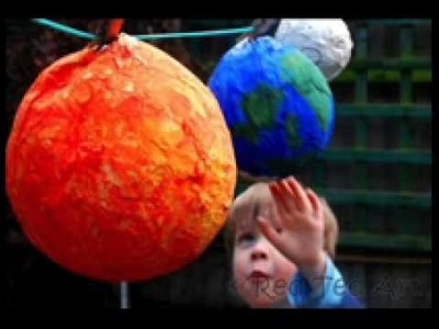 Manualidades con niños: cómo hacer el sistema solar con papel maché