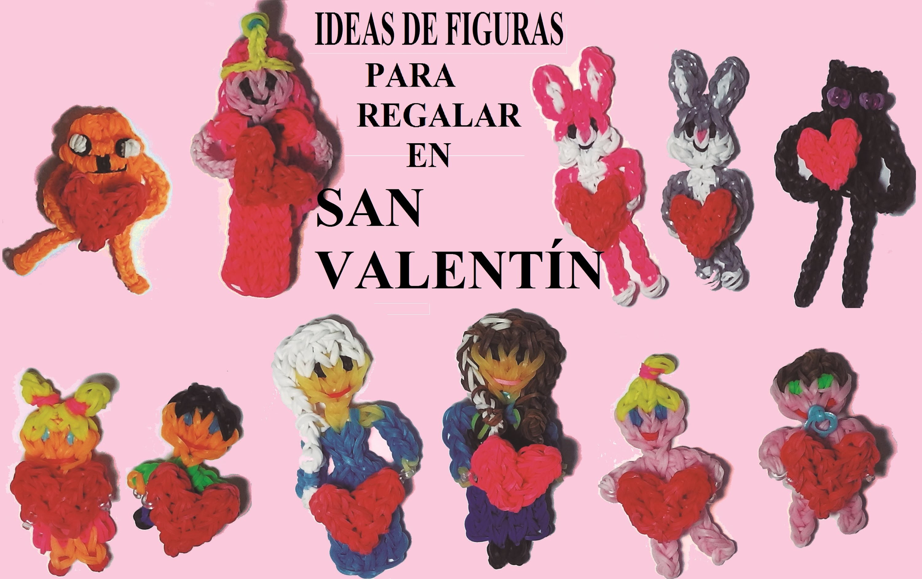 Mis ideas de figuras de gomitas para regalar en San Valentín con un corazón