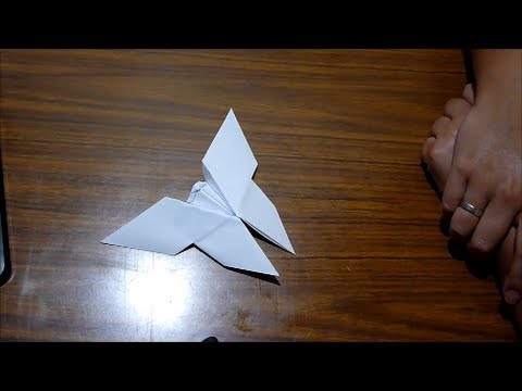 Origami: Manualidades con papel | Como hacer una mariposa en Origami (con Papel)