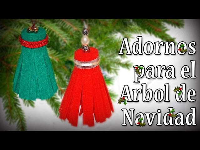 ADORNO SUPER FÁCIL PARA EL ARBOLITO EN FIELTRO-FELT ORNAMENT FOR CHRISTMAS TREE