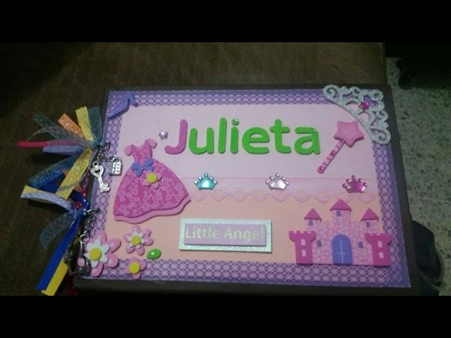 Album para niña en scrapbooking